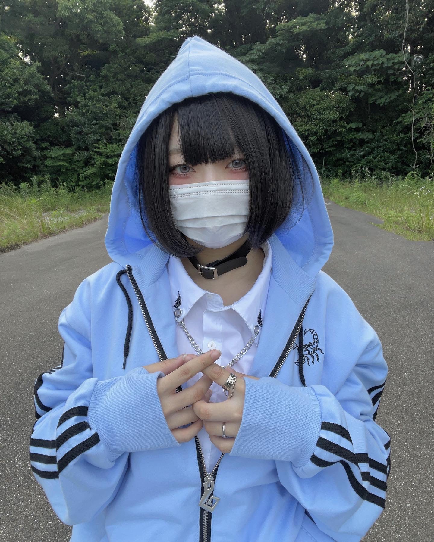 gibous jersey baby blue セットアップ