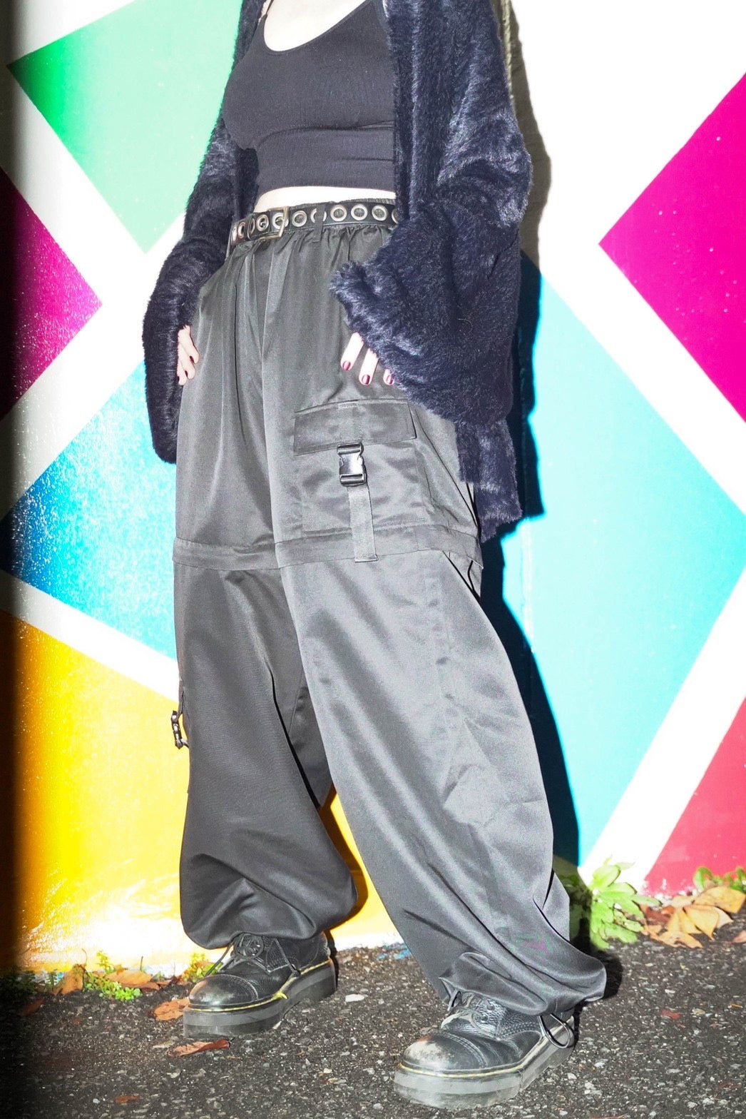 再販】gibous scorpion zipper cargo trousers black – gibous.official