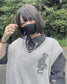 【再販】gibous logo butterfly chain shirt black