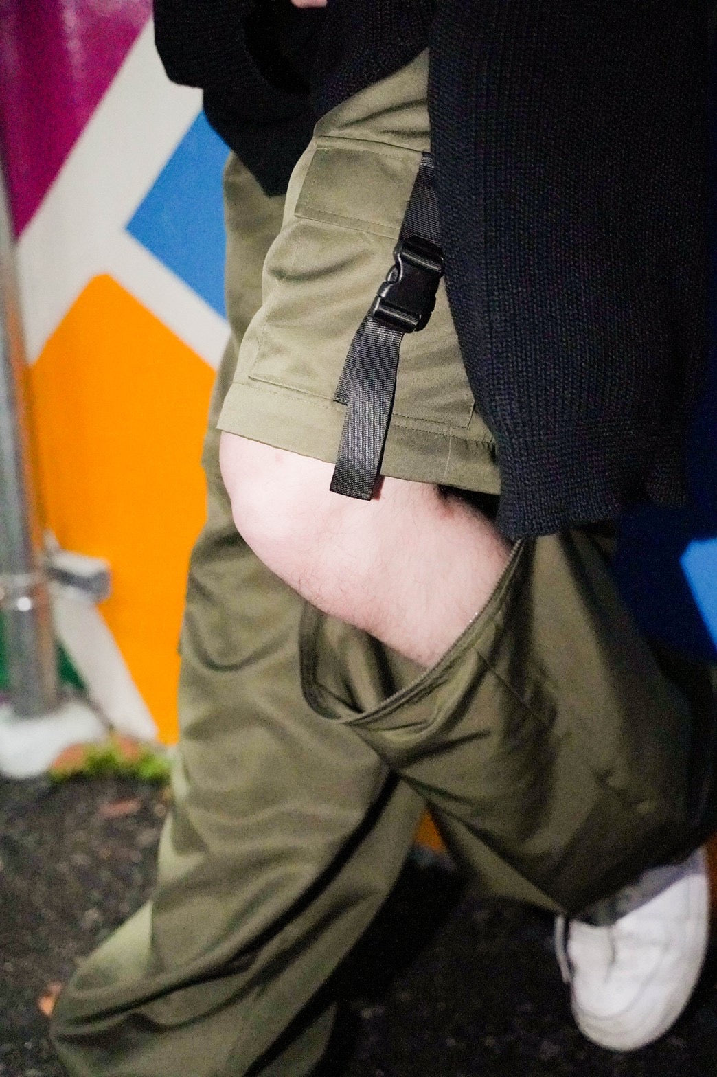 【再販】gibous scorpion zipper cargo trousers khaki