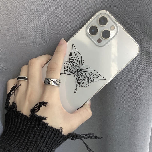 gibous logo butterfly iphone case