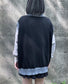 lhp two tone knit vest black