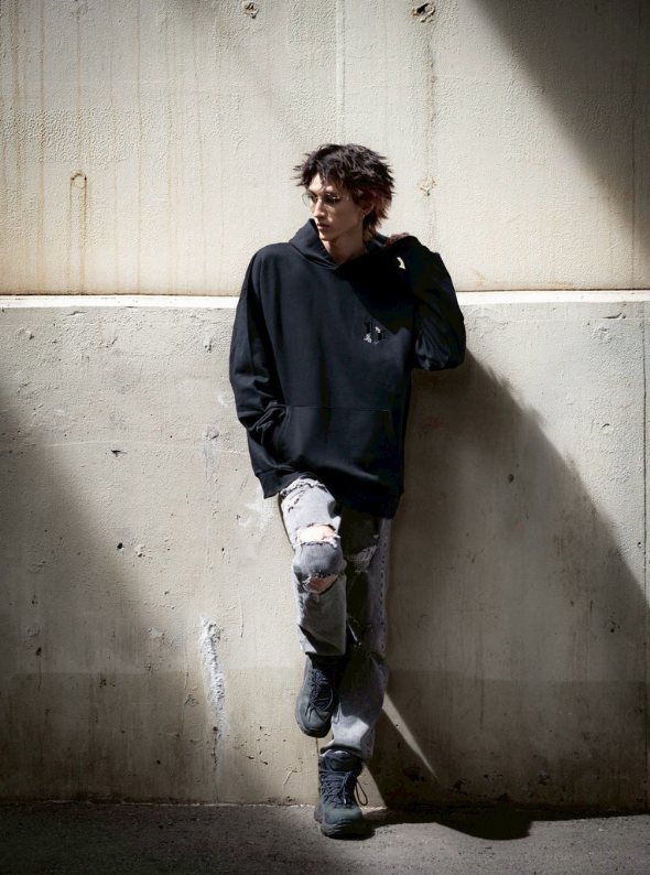 Takuma（175cm）がgibousを着用したLOOK 011