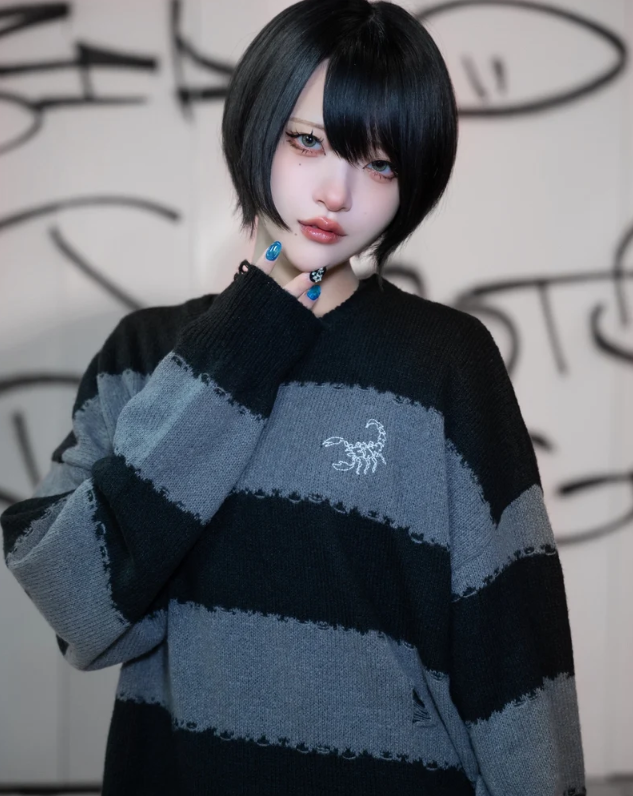 東雲青空（153cm）がgibousを着用したLOOK 014